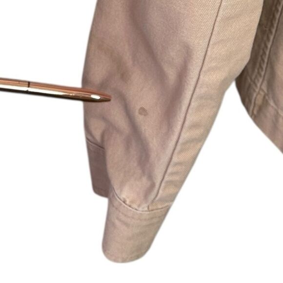 LOFT Tan Utility Jacket with Classic Collar Size Med Tall - Picture 12 of 15